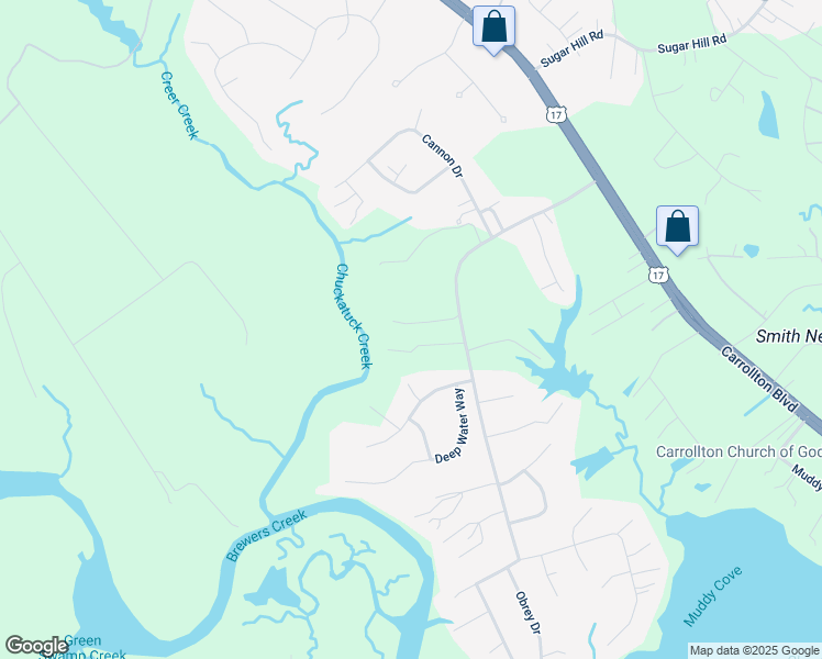 map of restaurants, bars, coffee shops, grocery stores, and more near 15534 Cedar Grove Road in Carrollton