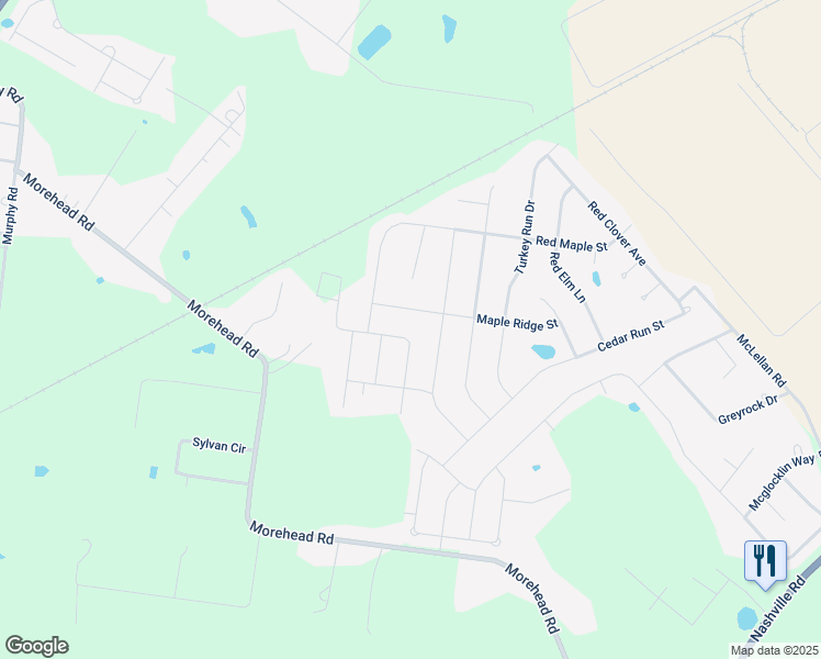 map of restaurants, bars, coffee shops, grocery stores, and more near 327 White Dogwood Circle in Bowling Green