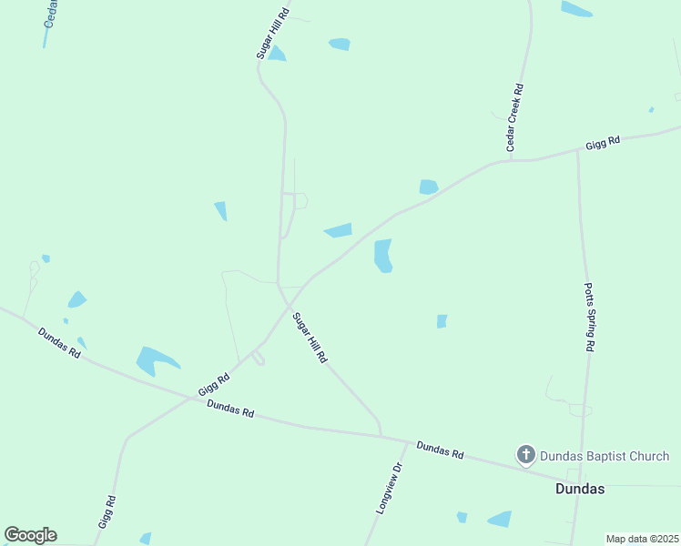 map of restaurants, bars, coffee shops, grocery stores, and more near 2894 Gigg Road in Kenbridge
