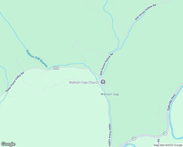 map of restaurants, bars, coffee shops, grocery stores, and more near 1154 Upper Poore Valley Road in Saltville