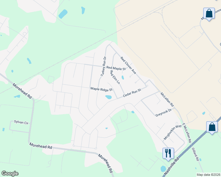 map of restaurants, bars, coffee shops, grocery stores, and more near 356 Red Elm Lane in Bowling Green