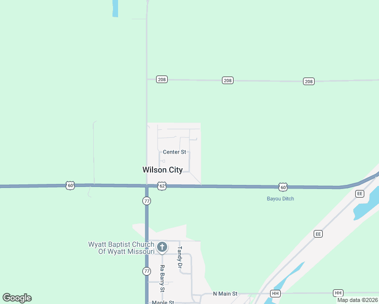 map of restaurants, bars, coffee shops, grocery stores, and more near East Street in Wilson City