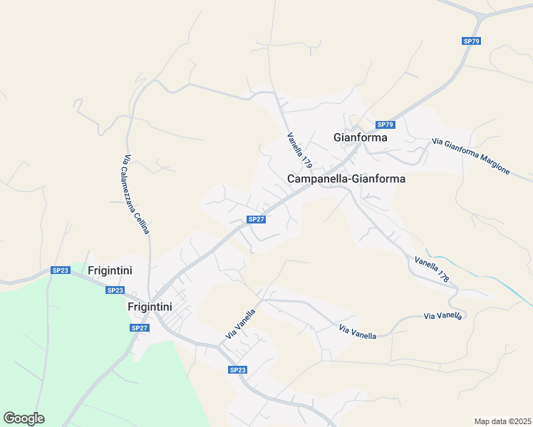 map of restaurants, bars, coffee shops, grocery stores, and more near 421 Via Gianforma Margione in Campanella-gianforma