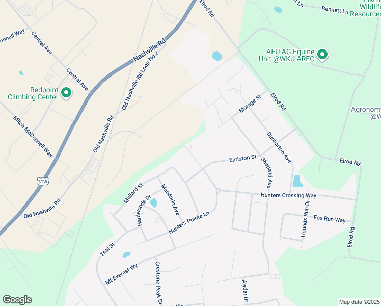 map of restaurants, bars, coffee shops, grocery stores, and more near 798 Hunters Crossing Way in Bowling Green