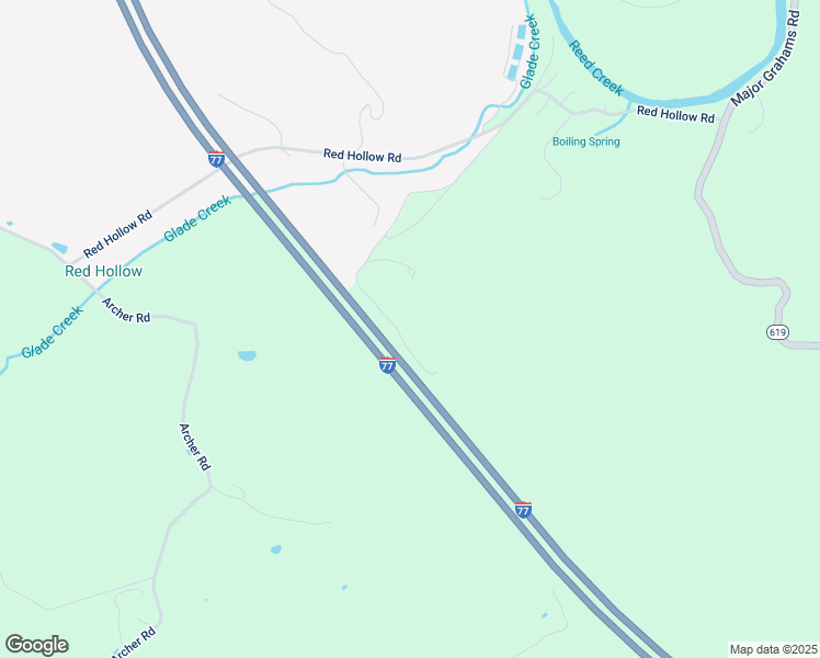 map of restaurants, bars, coffee shops, grocery stores, and more near 436 Jones Road in Max Meadows