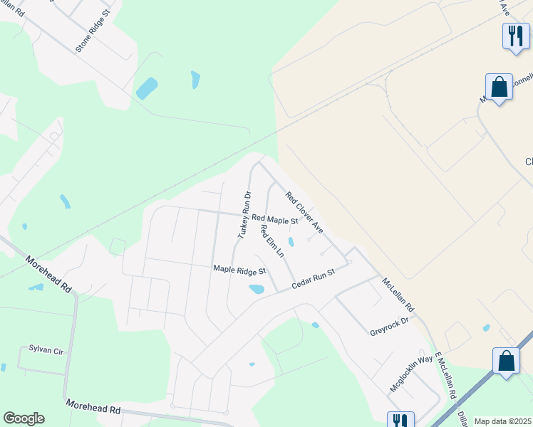 map of restaurants, bars, coffee shops, grocery stores, and more near 243 Red Elm Lane in Bowling Green