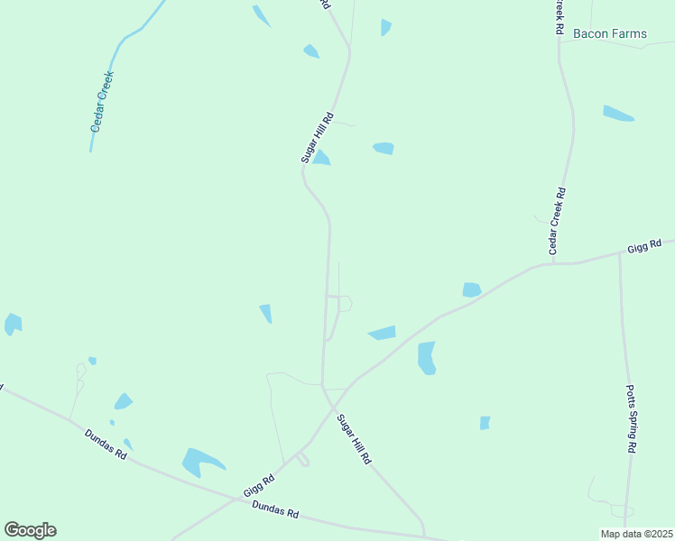 map of restaurants, bars, coffee shops, grocery stores, and more near 2894 Gigg Road in Kenbridge
