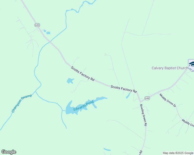 map of restaurants, bars, coffee shops, grocery stores, and more near 17323 Scotts Factory Road in Smithfield