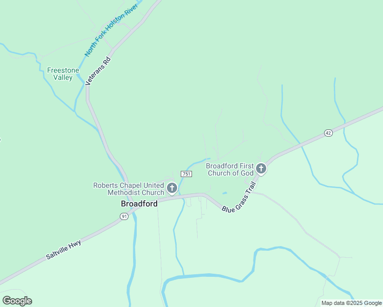 map of restaurants, bars, coffee shops, grocery stores, and more near 173-285 Roberts Chapel Road in Saltville