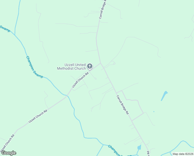 map of restaurants, bars, coffee shops, grocery stores, and more near 15230 Carroll Bridge Road in Smithfield