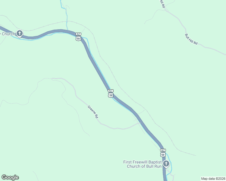 map of restaurants, bars, coffee shops, grocery stores, and more near 14233 Bull Run Road in Coeburn
