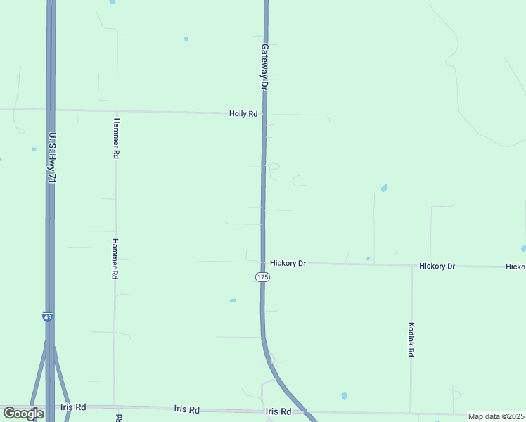 map of restaurants, bars, coffee shops, grocery stores, and more near 9433 Gateway Drive in Neosho
