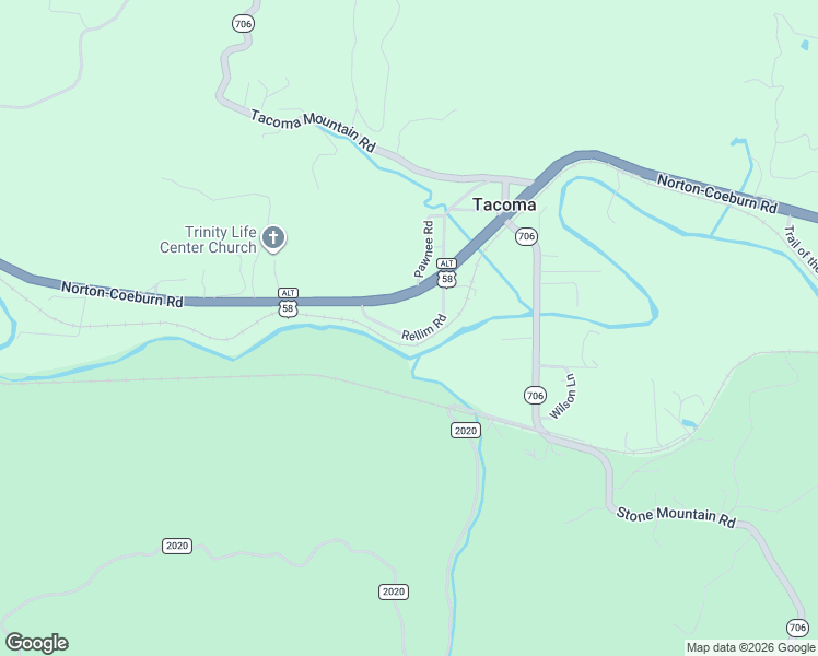 map of restaurants, bars, coffee shops, grocery stores, and more near 10018 Norton Coeburn Road in Coeburn