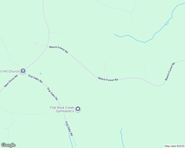 map of restaurants, bars, coffee shops, grocery stores, and more near 531 Beech Forest Road in Kenbridge