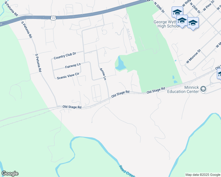 map of restaurants, bars, coffee shops, grocery stores, and more near 450 Arrow Lane in Wytheville