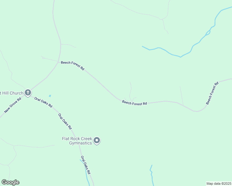map of restaurants, bars, coffee shops, grocery stores, and more near 531 Beech Forest Road in Kenbridge