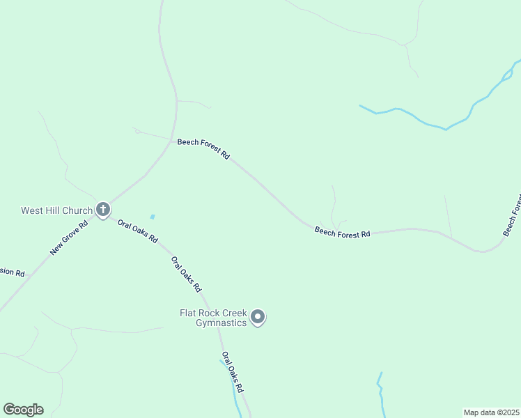 map of restaurants, bars, coffee shops, grocery stores, and more near 460 Beech Forest Road in Kenbridge