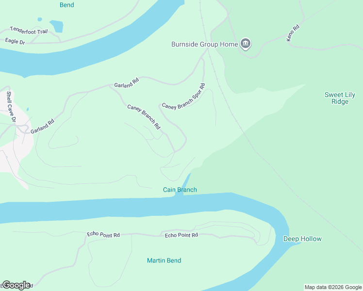 map of restaurants, bars, coffee shops, grocery stores, and more near 180-644 Caney Branch Spur Road in Burnside