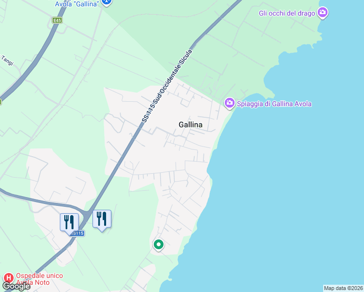 map of restaurants, bars, coffee shops, grocery stores, and more near 28 Via Chiusa di Carlo in Gallina