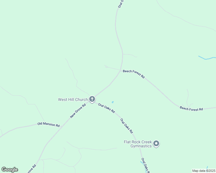 map of restaurants, bars, coffee shops, grocery stores, and more near 10205 Oral Oaks Road in Kenbridge