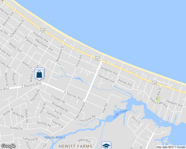 map of restaurants, bars, coffee shops, grocery stores, and more near 1869 Parkview Avenue in Norfolk