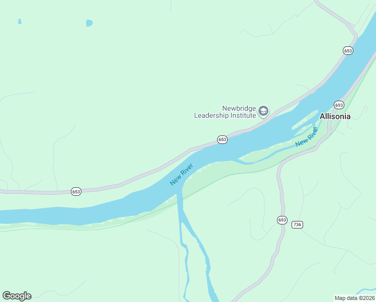 map of restaurants, bars, coffee shops, grocery stores, and more near State Route 653 in Pulaski County