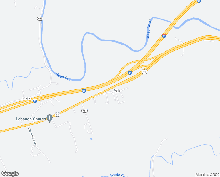 map of restaurants, bars, coffee shops, grocery stores, and more near West Lee Highway in Wytheville