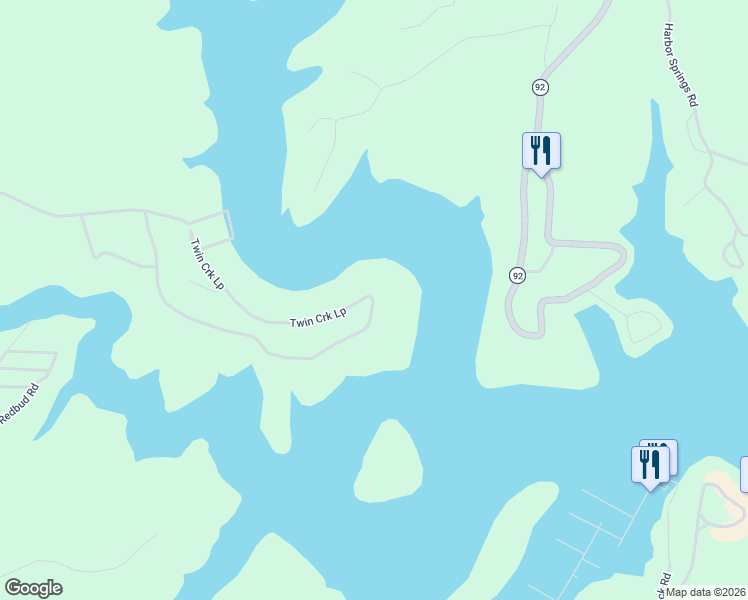 map of restaurants, bars, coffee shops, grocery stores, and more near Wooldridge Road in Jamestown