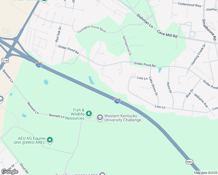 map of restaurants, bars, coffee shops, grocery stores, and more near 3499 Amber Court in Bowling Green