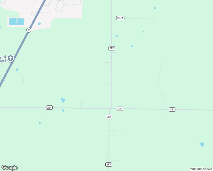 map of restaurants, bars, coffee shops, grocery stores, and more near 22227 County Road 287 in Puxico