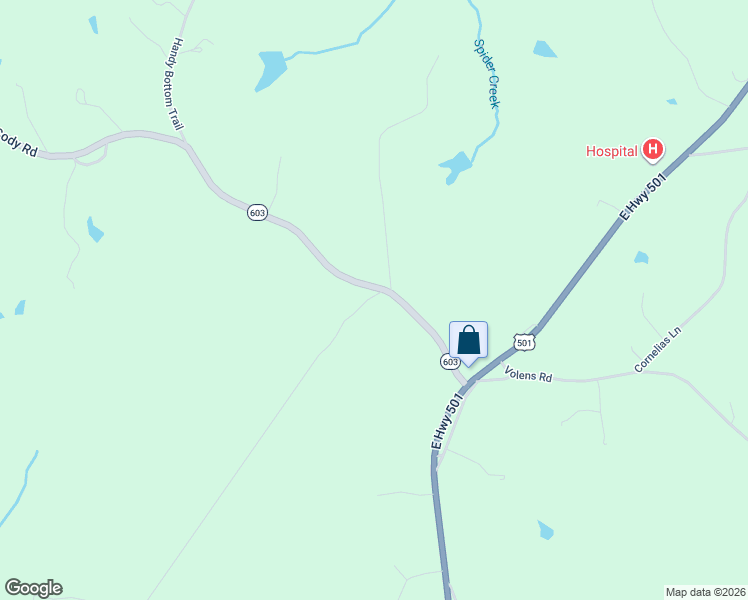 map of restaurants, bars, coffee shops, grocery stores, and more near 1077 Cody Road in Nathalie