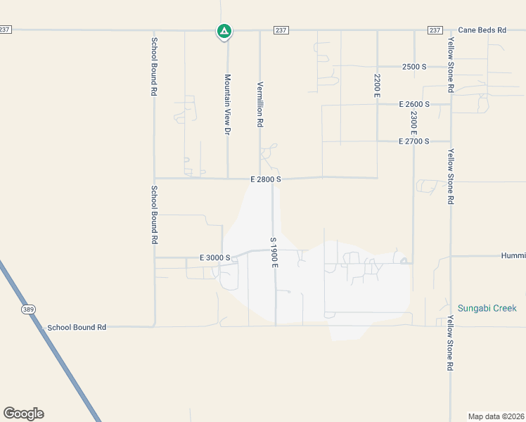 map of restaurants, bars, coffee shops, grocery stores, and more near South 1900 East in Fredonia