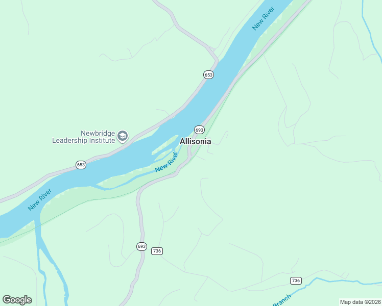 map of restaurants, bars, coffee shops, grocery stores, and more near in Allisonia