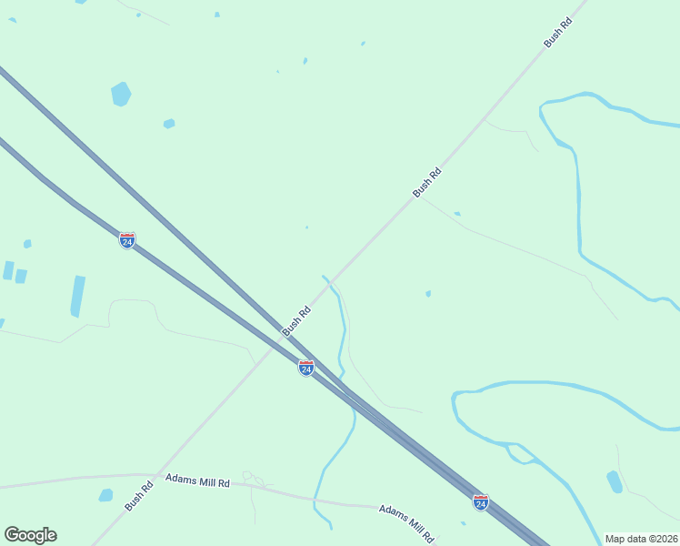 map of restaurants, bars, coffee shops, grocery stores, and more near 2501 Bush Road in Cadiz