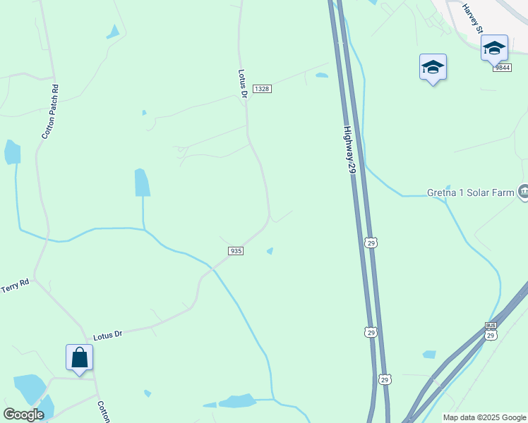 map of restaurants, bars, coffee shops, grocery stores, and more near 945 Lotus Drive in Gretna
