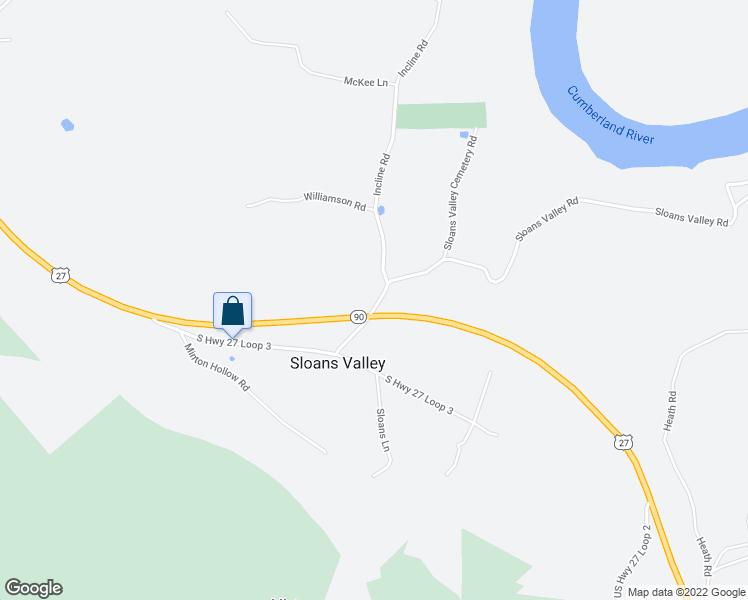 map of restaurants, bars, coffee shops, grocery stores, and more near 67 Sloans Valley Road in Burnside