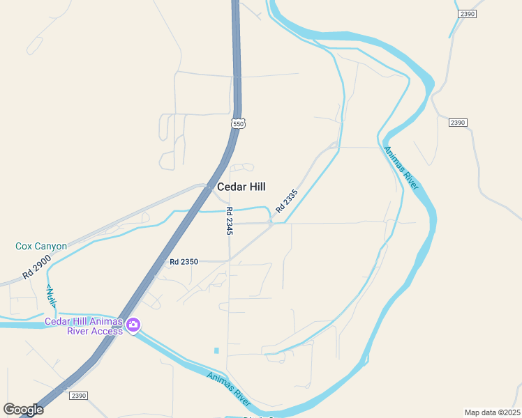 map of restaurants, bars, coffee shops, grocery stores, and more near 16 Road 2335 in Aztec
