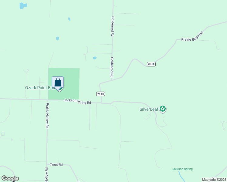 map of restaurants, bars, coffee shops, grocery stores, and more near 2754 Prairie Ridge Road in Ozark