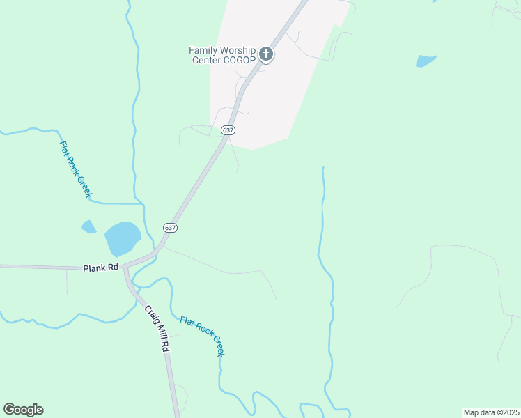 map of restaurants, bars, coffee shops, grocery stores, and more near 12454 Craig Mill Road in Kenbridge