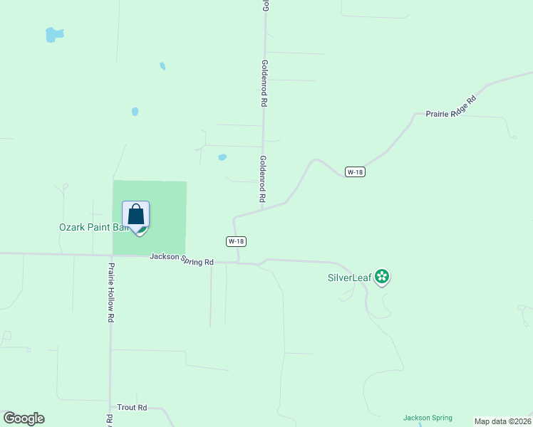 map of restaurants, bars, coffee shops, grocery stores, and more near 2754 Prairie Ridge Road in Ozark