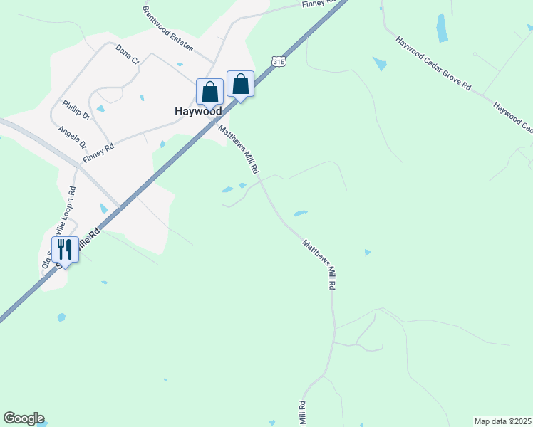 map of restaurants, bars, coffee shops, grocery stores, and more near 321 Matthews Mill Road in Glasgow
