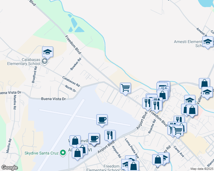 map of restaurants, bars, coffee shops, grocery stores, and more near 2 Monument Avenue in Freedom