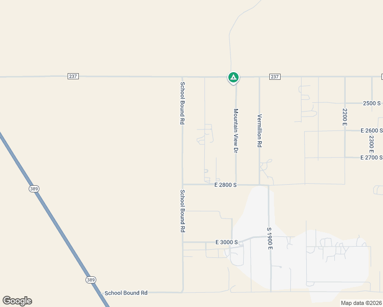 map of restaurants, bars, coffee shops, grocery stores, and more near 2570 South 1600 East in Fredonia