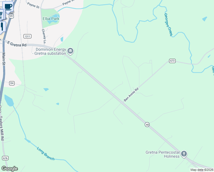 map of restaurants, bars, coffee shops, grocery stores, and more near 1081 East Gretna Road in Gretna