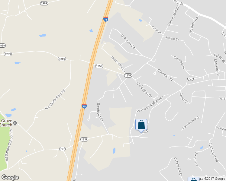 map of restaurants, bars, coffee shops, grocery stores, and more near 2 Brook Side Condos in Corbin