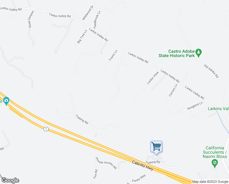 map of restaurants, bars, coffee shops, grocery stores, and more near 350 Windsong Way in Watsonville