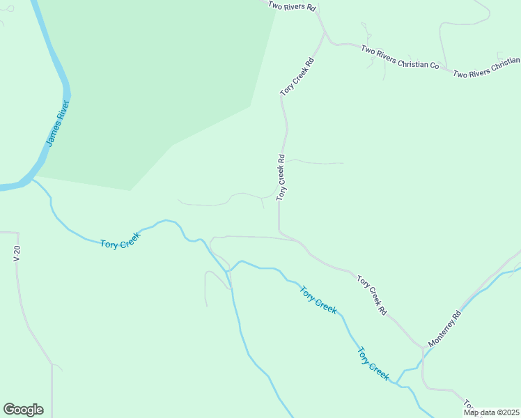 map of restaurants, bars, coffee shops, grocery stores, and more near 4060 Tory Creek Ridge in Highlandville