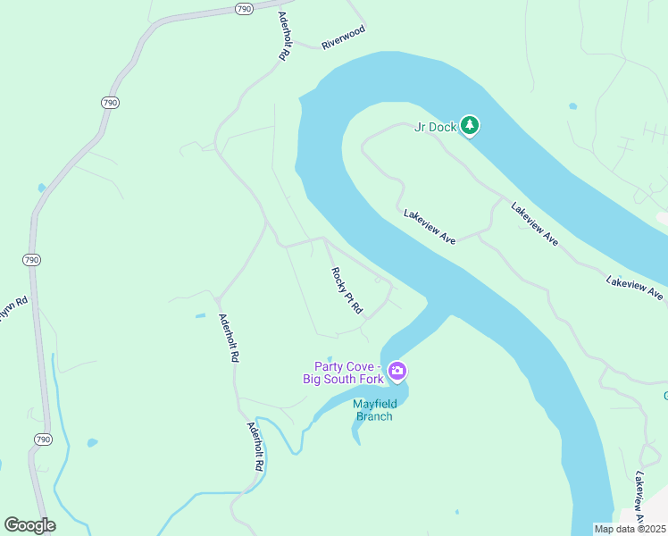 map of restaurants, bars, coffee shops, grocery stores, and more near Rocky Point Road in Pulaski County
