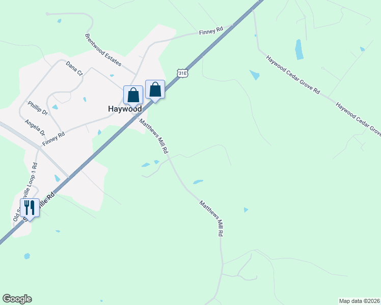 map of restaurants, bars, coffee shops, grocery stores, and more near 100 Zoe Drive in Glasgow