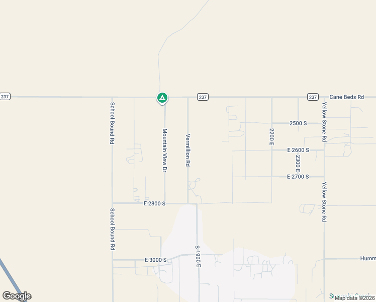 map of restaurants, bars, coffee shops, grocery stores, and more near Vermillion Road in Cane Beds